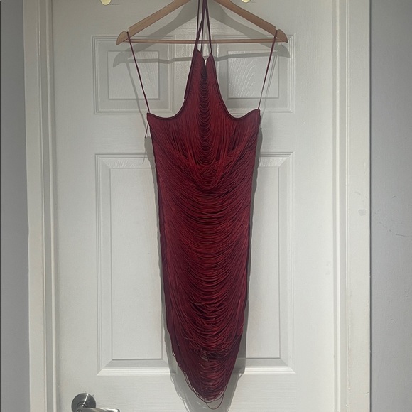 Zara Backless Red Dress - Picture 7 of 12